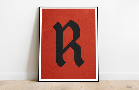 Letter R Alphabet - 11X14inch Premium Art Print