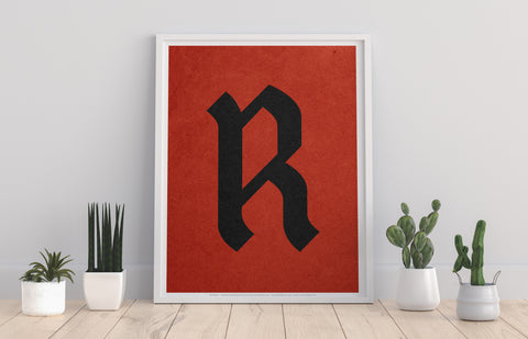 Letter R Alphabet - 11X14inch Premium Art Print