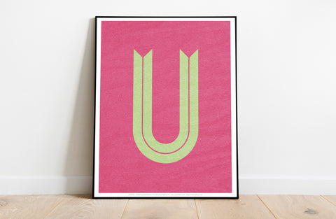 Letter U Alphabet - 11X14inch Premium Art Print