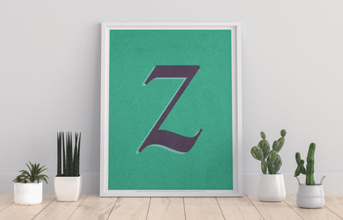 Letter Z Alphabet - 11X14inch Premium Art Print