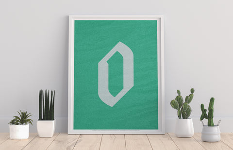 Letter O Alphabet - 11X14inch Premium Art Print