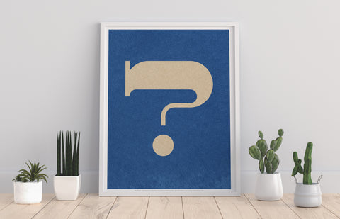 Question Mark Letters - 11X14inch Premium Art Print