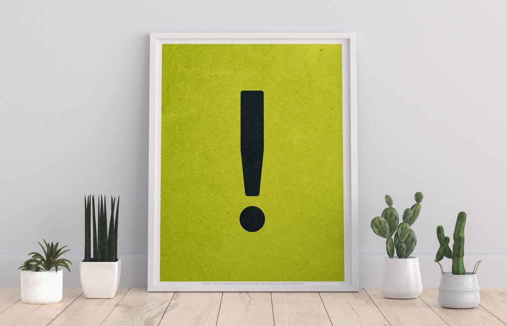 Exclamation Mark Letters - 11X14inch Premium Art Print