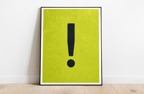 Exclamation Mark Letters - 11X14inch Premium Art Print