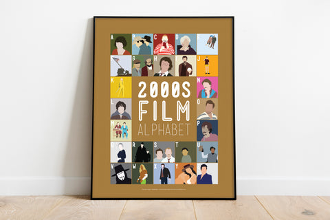 2000's Film Alphabet - 11X14inch Premium Art Print