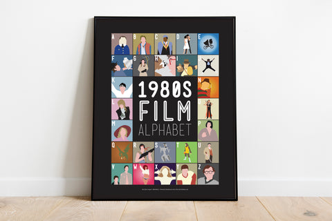 1980's Film Alphabet - 11X14inch Premium Art Print