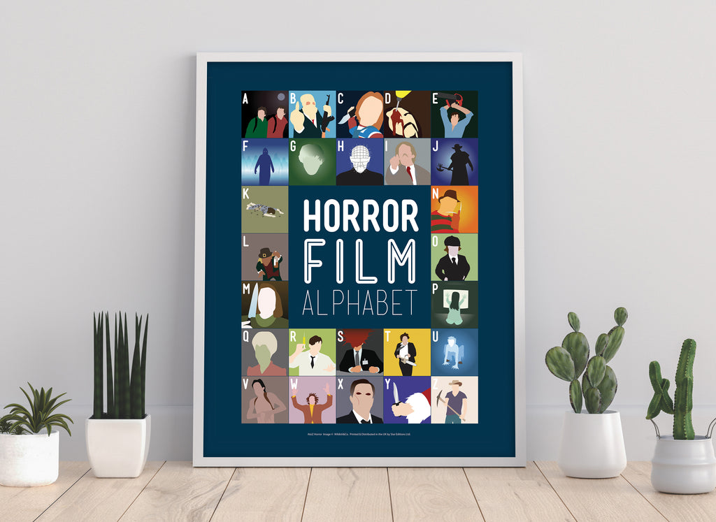 Horror Film Alphabet - 11X14inch Premium Art Print