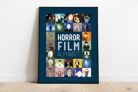 Horror Film Alphabet - 11X14inch Premium Art Print