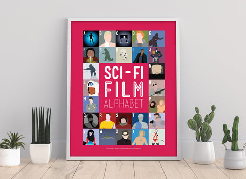 Sci-Fi Film Alphabet - 11X14inch Premium Art Print