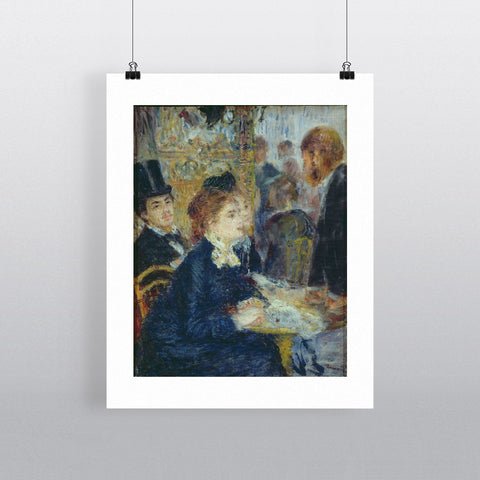 At the Cafe, c.1877 by Pierre Auguste Renoir 20cm x 20cm Mini Mounted Print