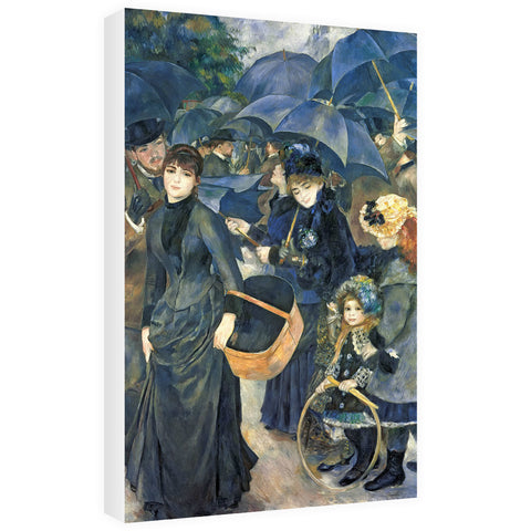 The Umbrellas, c.1881-6 (oil on canvas) by Pierre Auguste Renoir 20cm x 20cm Mini Mounted Print