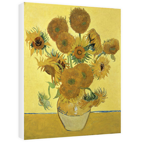 Sunflowers, 1888 (oil on canvas) by Vincent van Gogh 20cm x 20cm Mini Mounted Print