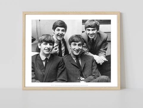 The Beatles - Sat Together - 11X14inch Premium Art Print