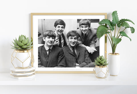 The Beatles - Sat Together - 11X14inch Premium Art Print