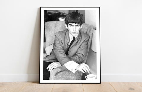 The Beatles - George Harrison Stirring Tea - Art Print