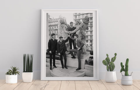 The Beatles - With Statues - 11X14inch Premium Art Print