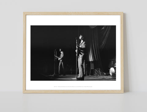 The Beatles - Paul And John On Stage - Premium Art Print
