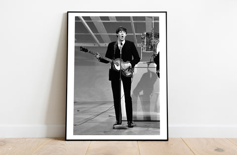 The Beatles - Paul Mccartney Singing - Premium Art Print
