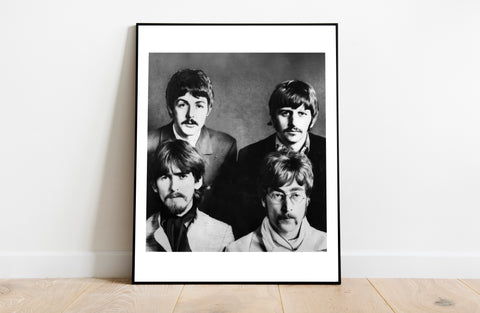 The Beatles - Black And White High Contrast - Art Print