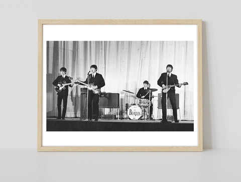 The Beatles - On Stage - 11X14inch Premium Art Print