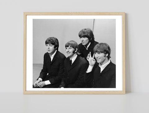 The Beatles - Band Looking Left - 11X14inch Premium Art Print