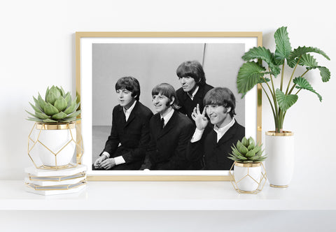 The Beatles - Band Looking Left - 11X14inch Premium Art Print