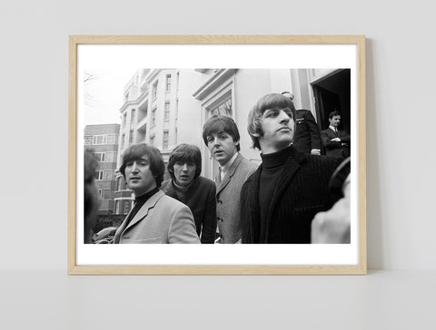 The Beatles - Band Photo Walking Down Stairs - Art Print