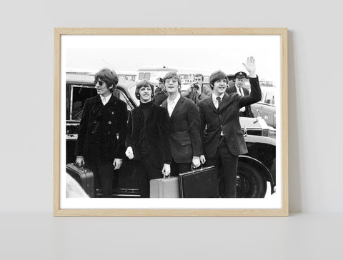 The Beatles - Carrying Suitcases - 11X14inch Premium Art Print