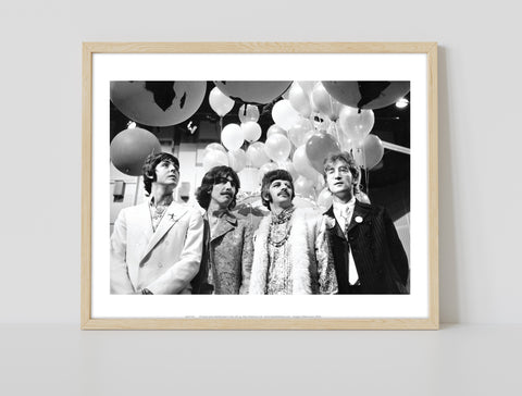 The Beatles Holding Balloons - 11X14inch Premium Art Print