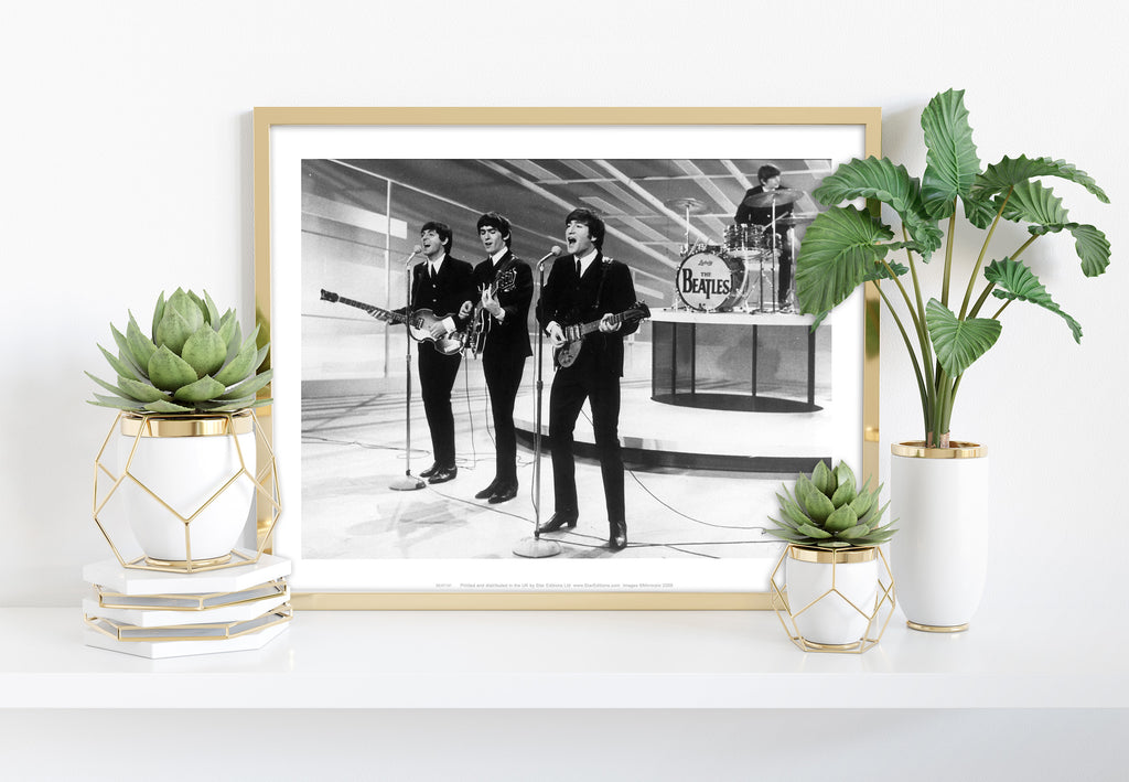 The Beatles Performing - 11X14inch Premium Art Print