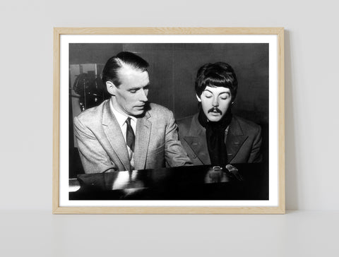 The Beatles - George Martin And Paul Mccartney - Art Print