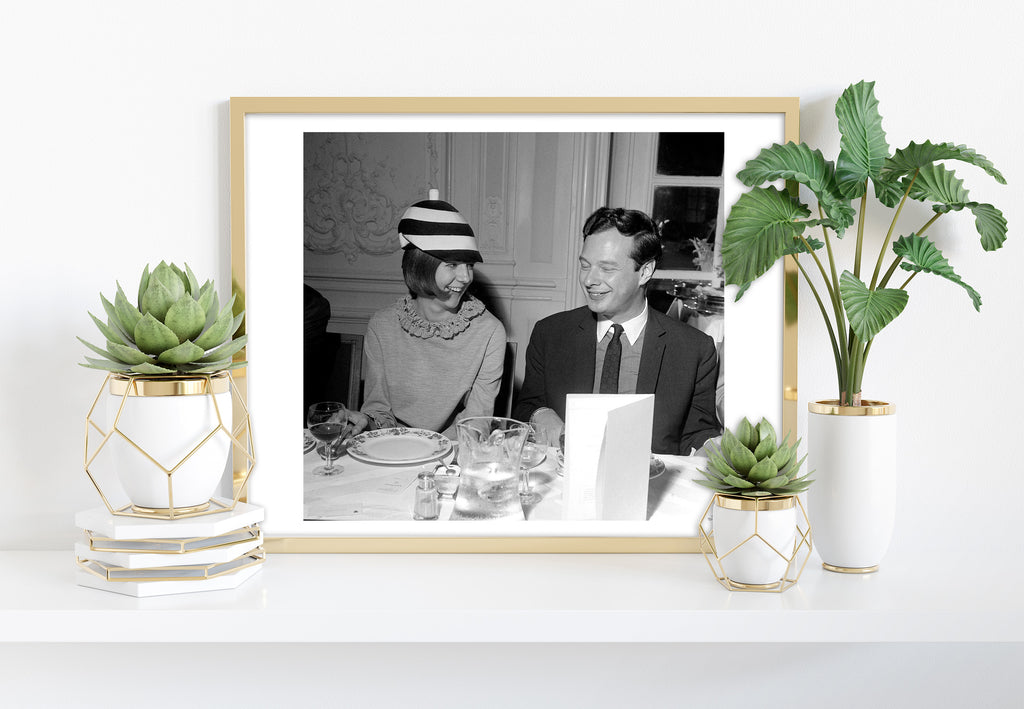 The Beatles Manager - Brian Epstein At Dinner - Art Print
