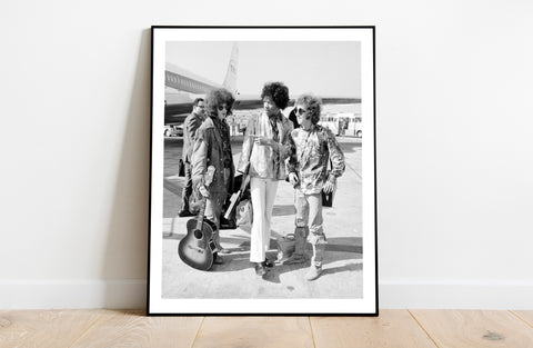Jimi Hendrix Arrives At Heathrow - 11X14inch Premium Art Print