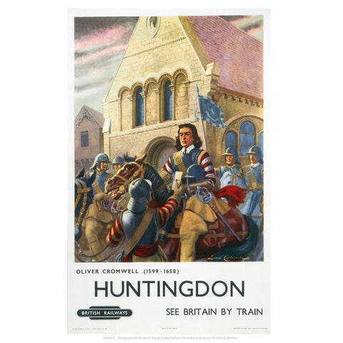 Oliver Cromwell Huntingdon 24" x 32" Matte Mounted Print