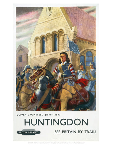 Oliver Cromwell Huntingdon 24" x 32" Matte Mounted Print