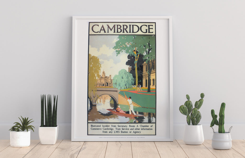 Cambridge, River Cam - 11X14inch Premium Art Print