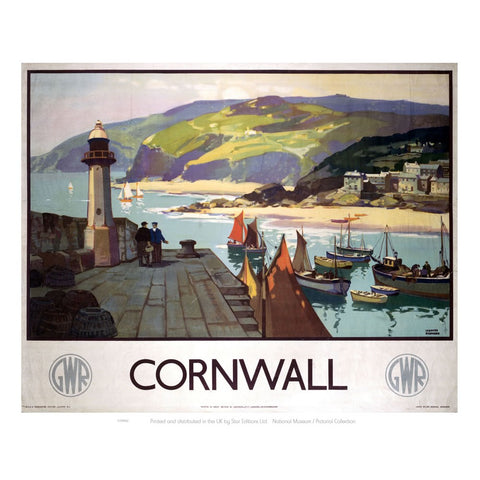 Cornwall GWR 24" x 32" Matte Mounted Print