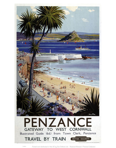 Penzance Gateway to West Cornwall 24" x 32" Matte Mounted Print