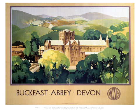 Buckfast Abbey Devon 24" x 32" Matte Mounted Print