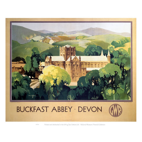 Buckfast Abbey Devon 24" x 32" Matte Mounted Print