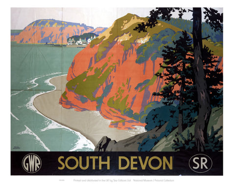 South Devon GWR 24" x 32" Matte Mounted Print