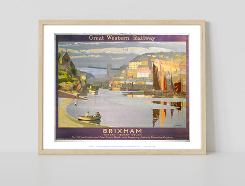 Brixham, Torbay - Sunny Devon - 11X14inch Premium Art Print