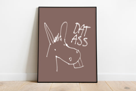 Donkey - Dat Ass - 11X14inch Premium Art Print