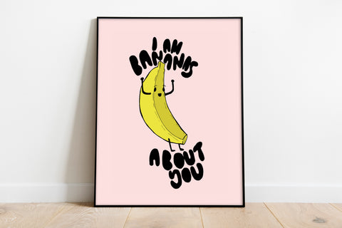Bananas About You - 11X14inch Premium Art Print