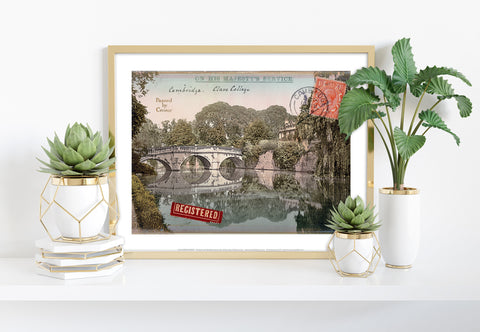 Clare College - Cambridge - 11X14inch Premium Art Print
