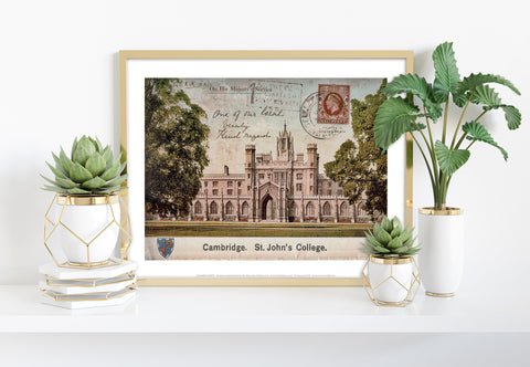 St Johns College - Cambridge - 11X14inch Premium Art Print