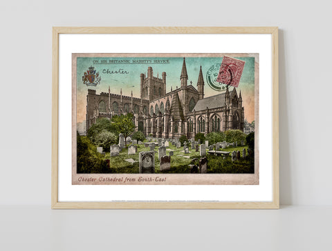 Cathederal From South East - Chester - Premium Art Print