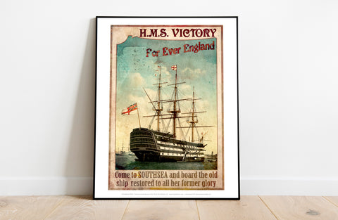 H.M.S. Victory - Southsea - 11X14inch Premium Art Print