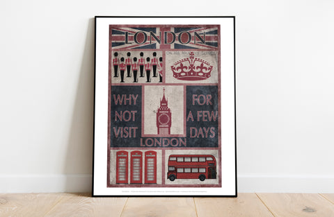 London - Why Not Visit - 11X14inch Premium Art Print