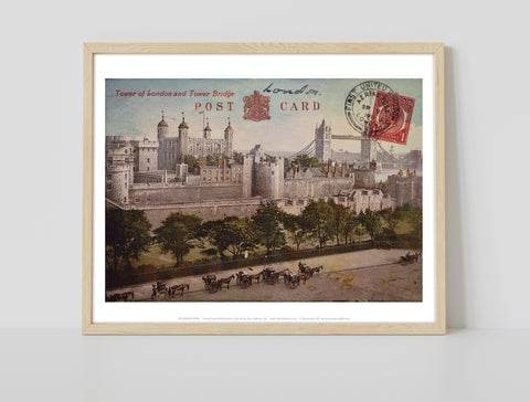 Tower Of London And Tower Bridge - 11X14inch Premium Art Print